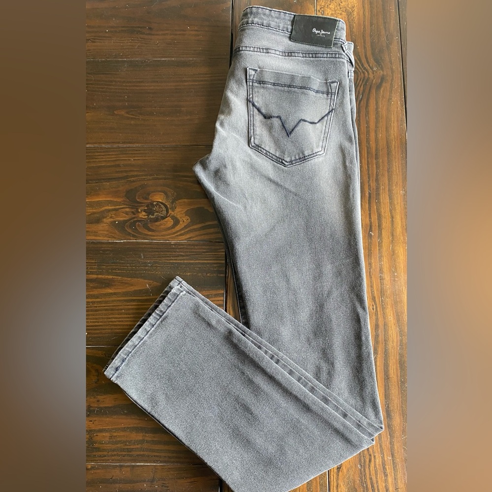 Pepe Jeans London Scott MD Dawson 34x34 Denim Jeans Gray